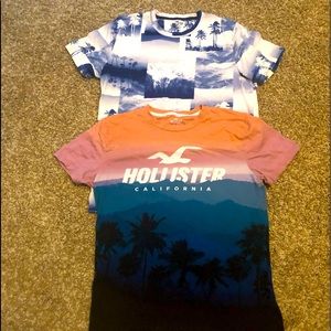 2 Men’s Hollister T-shirts multi colored